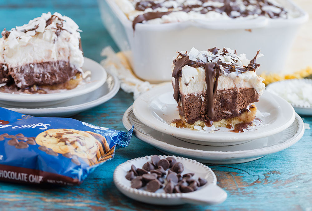 Keto 5 Layer Frozen German Chocolate Lasagna