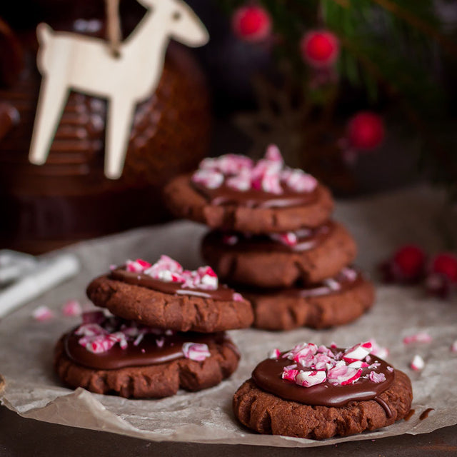 Perfect Keto Peppermint Thumbprint Cookies