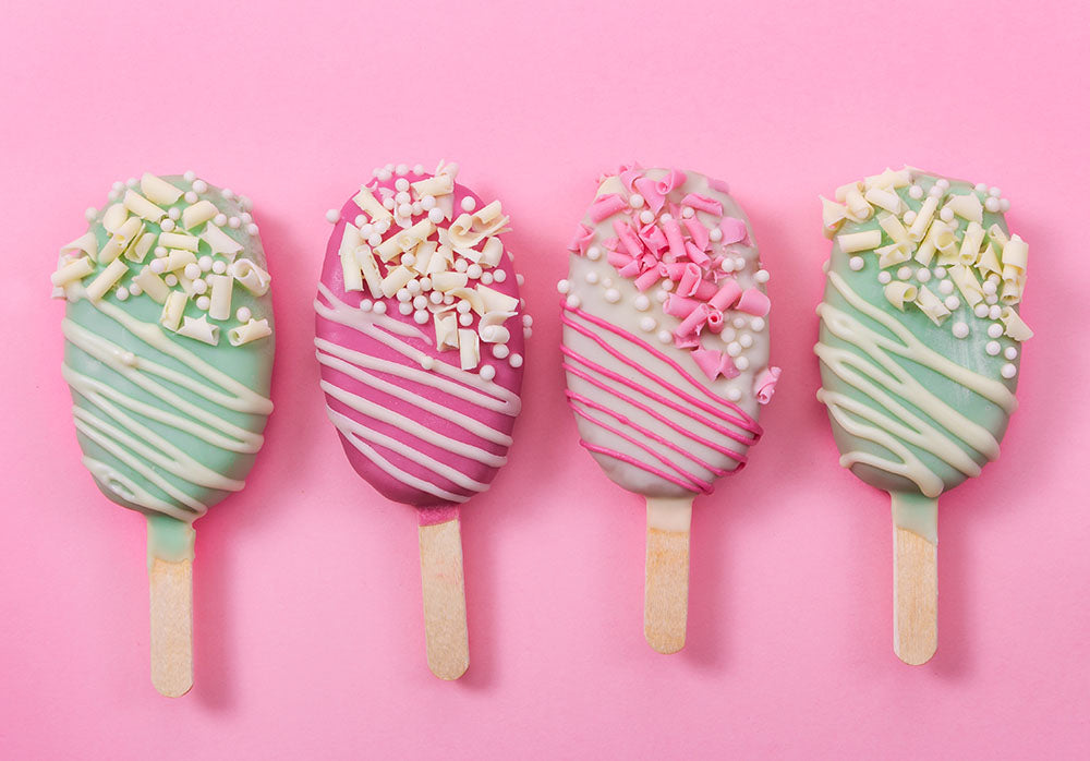 Gluten-Free Cakesickles with White Chocolate