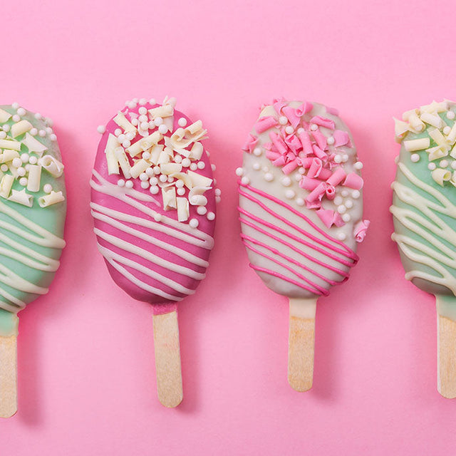 Keto Friendly Gluten-Free Cakesicles made with Popsicle Molds