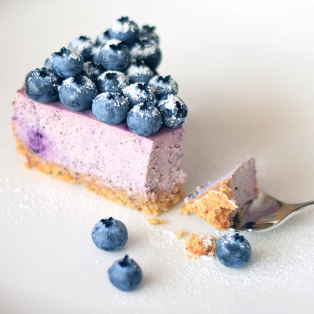 Keto Lemon Blueberry Cheesecake
