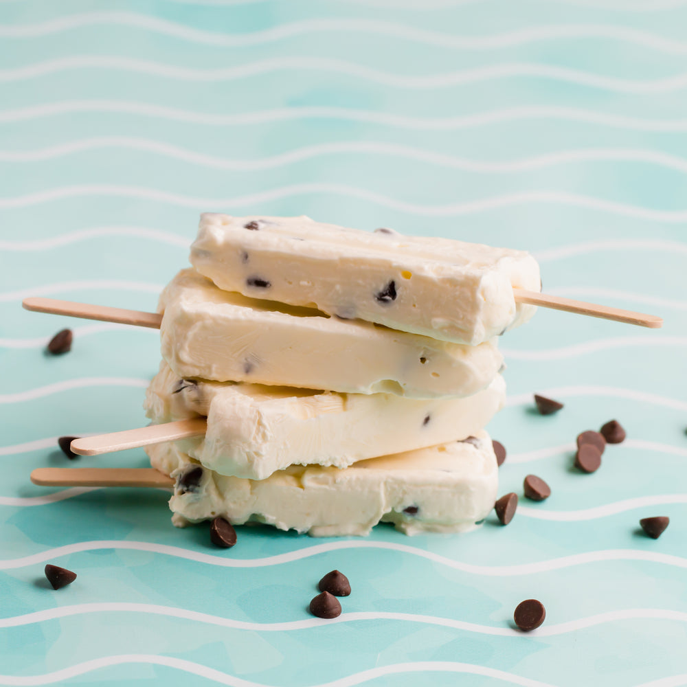 Keto Chocolate Chip Yogurt Pops
