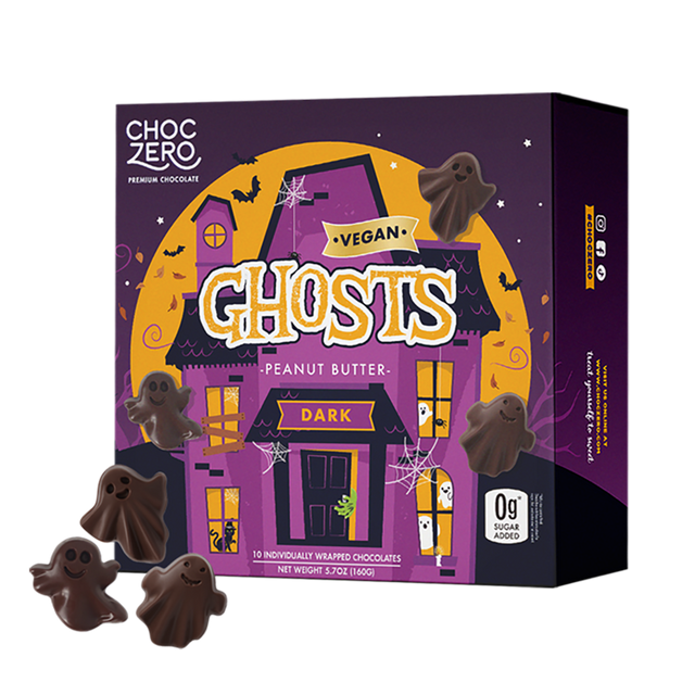 Dark Chocolate Peanut Butter Ghosts